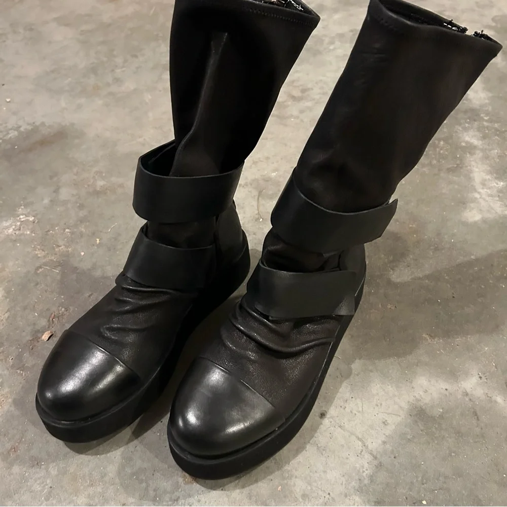 PURO Secret Black Platform Boots (approximate size women’s 9.5)